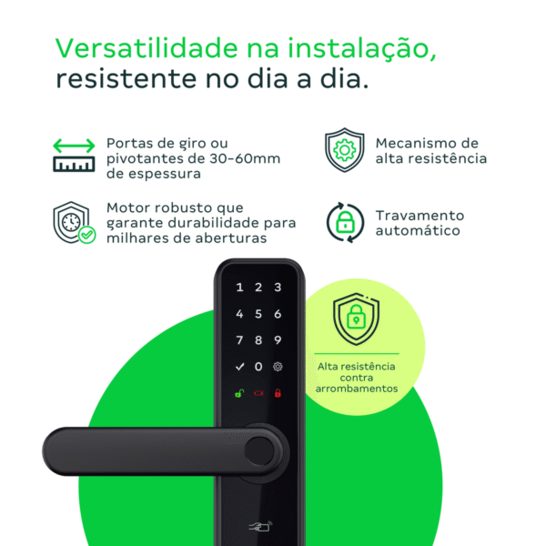 177070-1200-auto MFD 7000 D Fechadura Inteligente de Embutir com Maçaneta